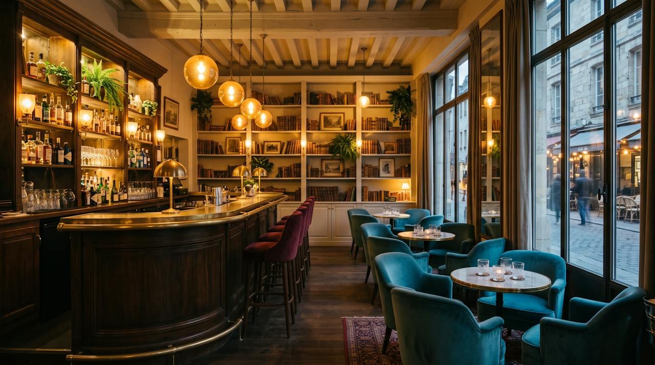 Chambre Classique — le bar au rez-de-chaussée