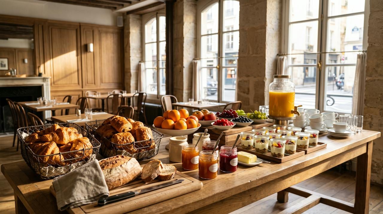 Chambre Classique — le petit-déjeuner buffet